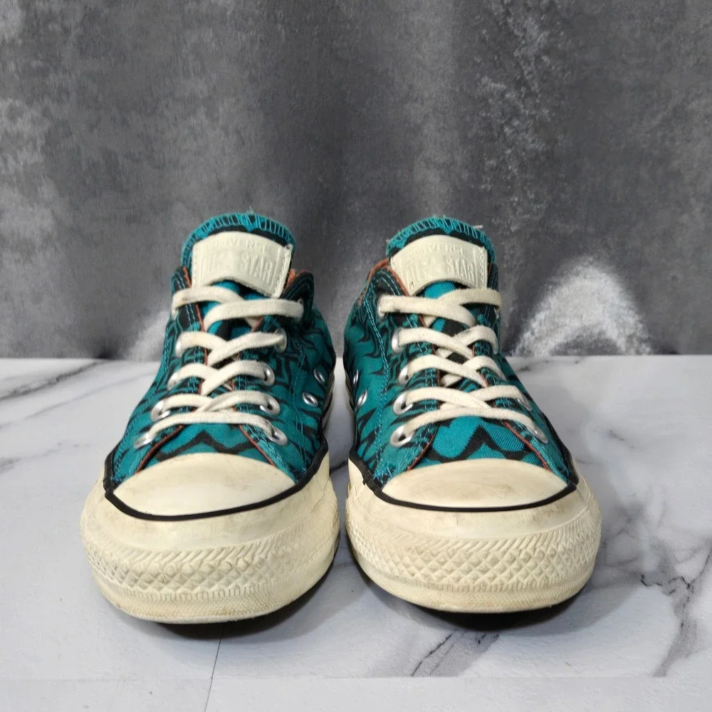Converse Chuck Taylor All Star Missoni Sneakers Womens 6 Low Chevron Teal Black - Picture 7 of 12